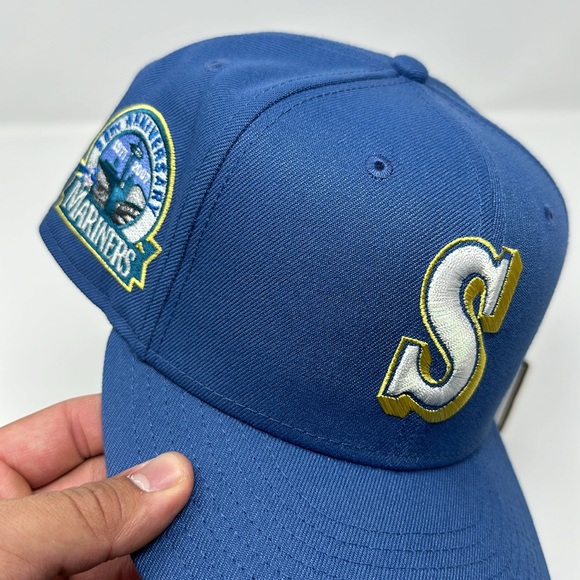 MyFittedsNJ Seattle Mariners ‘Vintage Look’ Fitted Hat Size 7 3/8 - Picture 8 of 8